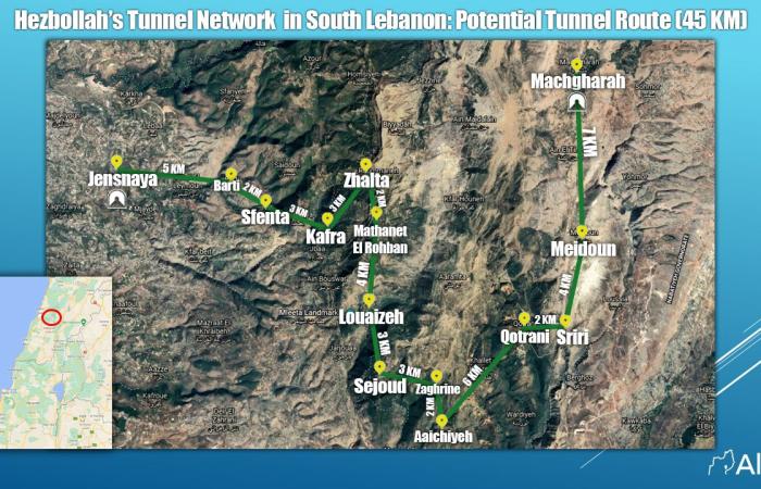 على غرار حماس.. شبكة أنفاق لحزب الله بجنوب لبنان