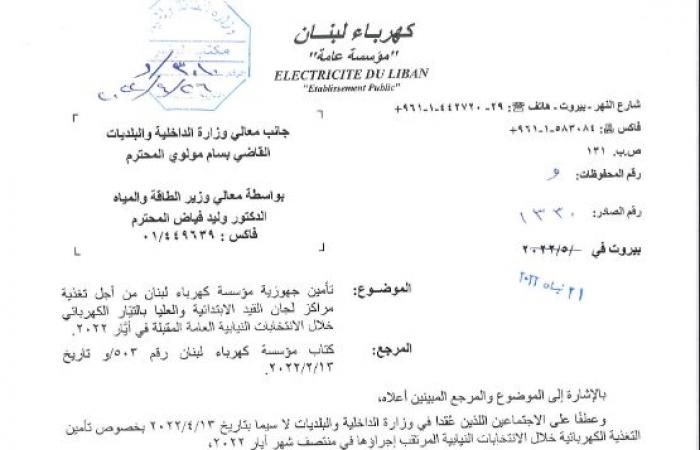 فياض: هذه خطة تأمين الكهرباء لمراكز القيد