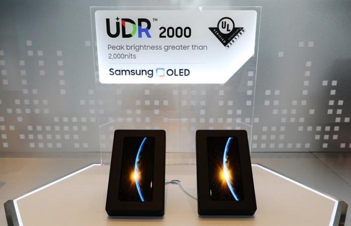 سامسونج تعلن عن أول شاشة OLED للهواتف بسطوع 2,000 شمعة